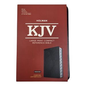 KJV Large Print Compact Thumb Indexed Reference Bible Crown Of Thorns New
